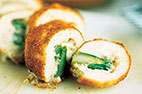 Ultimate Stuffed Chicken Breasts with Broiled Asparagus and Smoked Mozzarella Filling
